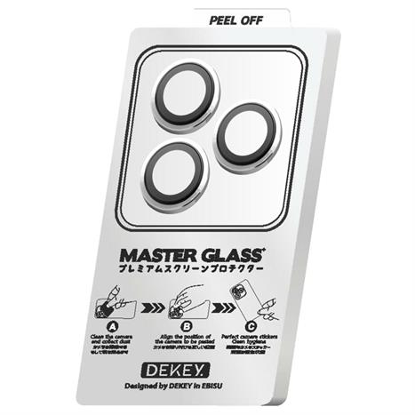 Miếng dán camera iPhone 16 Pro/Pro Max DEKEY 3D Camera Lens - Bạc