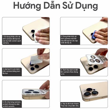 Miếng dán camera iPhone 16 Pro/Pro Max DEKEY 3D Camera Lens - Bạc Màu Bạc