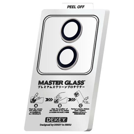 Miếng dán camera iPhone 17 DEKEY 3D Camera Lens - Bạc