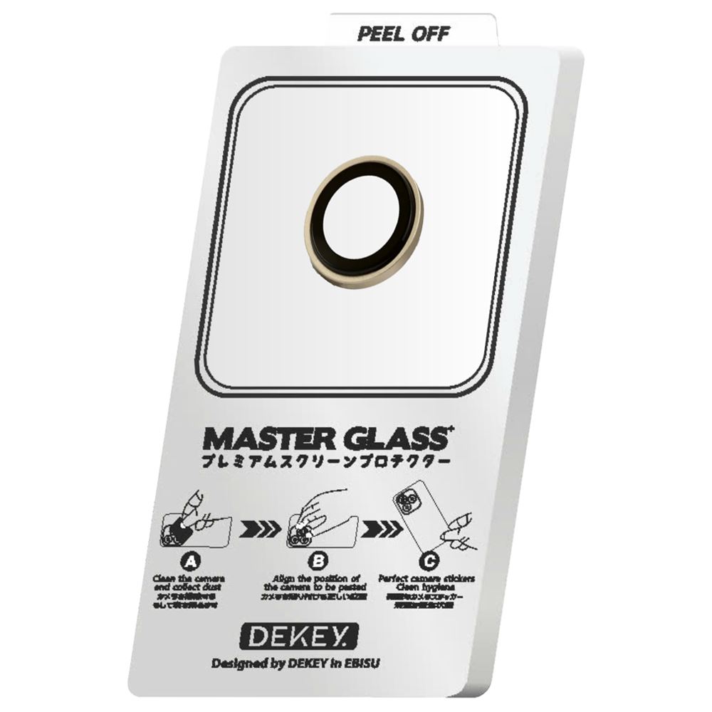 Miếng dán camera iPhone Air DEKEY 3D Camera Lens- Vàng