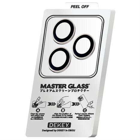 Miếng dán camera iPhone 17 Pro/Pro Max DEKEY 3D Camera Lens - Bạc