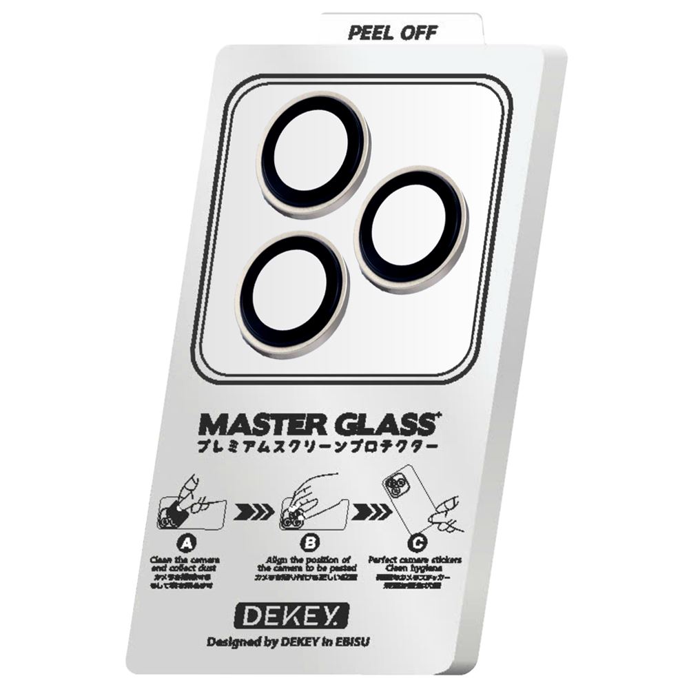 Miếng dán camera iPhone 17 Pro/Pro Max DEKEY 3D Camera Lens - Bạc Màu Bạc