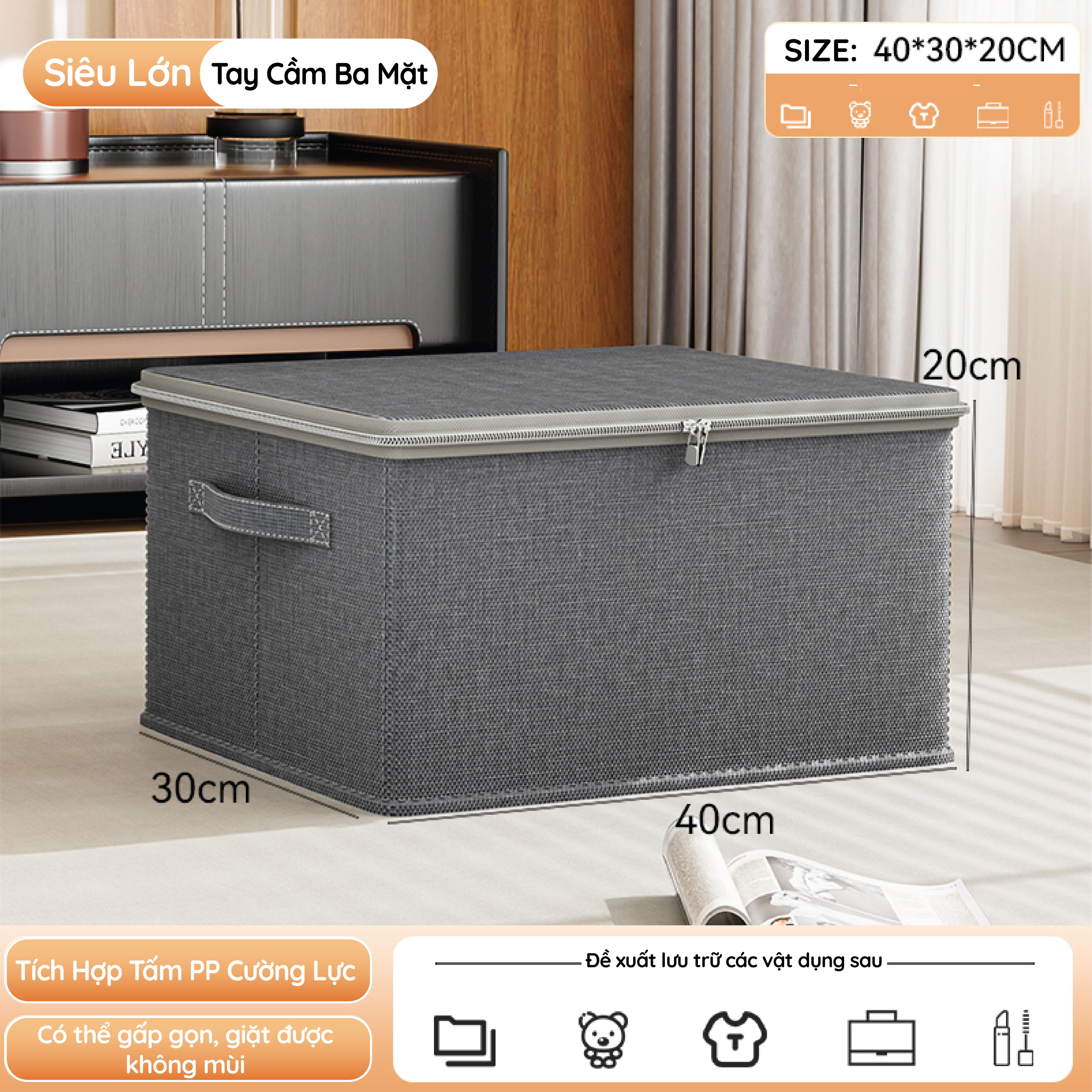 Hộp nhựa đựng đồ đa năng Tanaka SB09MGR size M Màu Xám