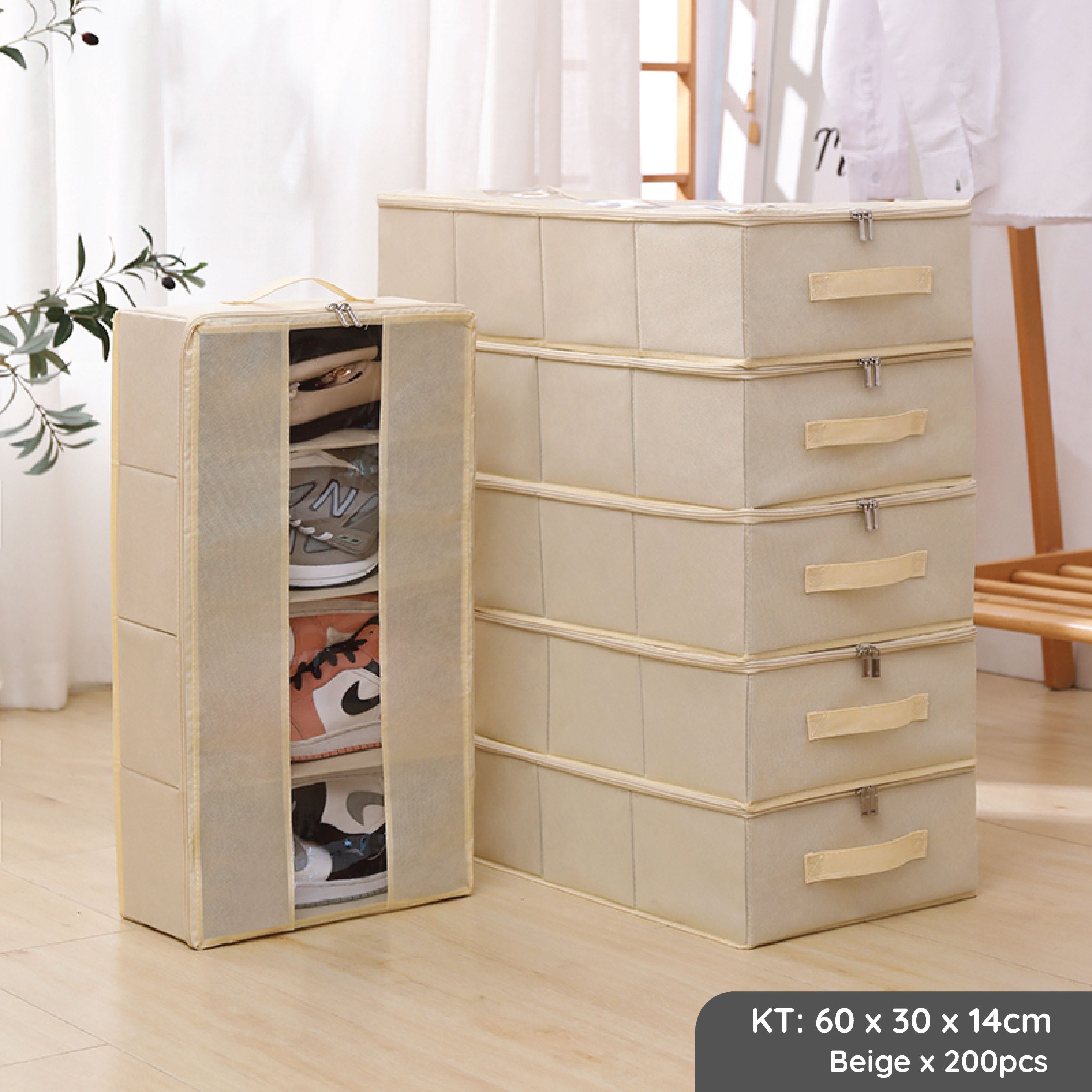 Hộp nhựa đựng đồ đa năng Tanaka SB07BE 30 lít Màu Màu be