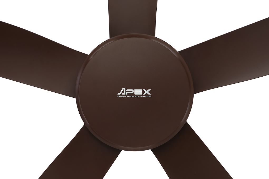Quạt trần Sunhouse Apex 5 cánh APF7665B 50W Màu Nâu