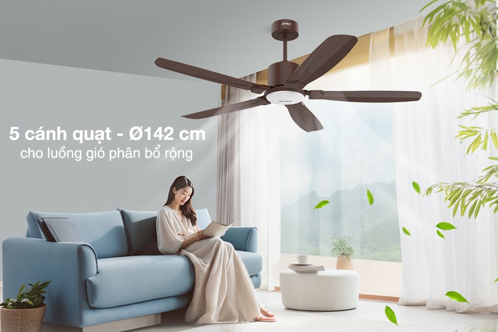 Quạt trần Sunhouse Apex 5 cánh APF7682B 60W - Thiết kế của sản phẩm
