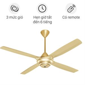 Quạt trần KDK 4 cánh Quạt trần KDK 4 cánh M56XR(GD) 59W 59W