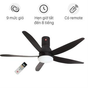 Quạt trần KDK 5 cánh Quạt trần KDK 5 cánh U60FW(BK) 59W 59W