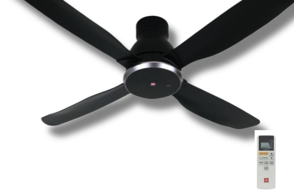 Quạt trần  KDK 4 cánh W56WV(BK) 39W Màu Đen