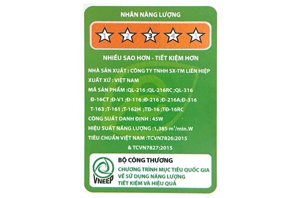 Quạt đảo trần Lifan TĐ-16RC Màu Trắng - Xám