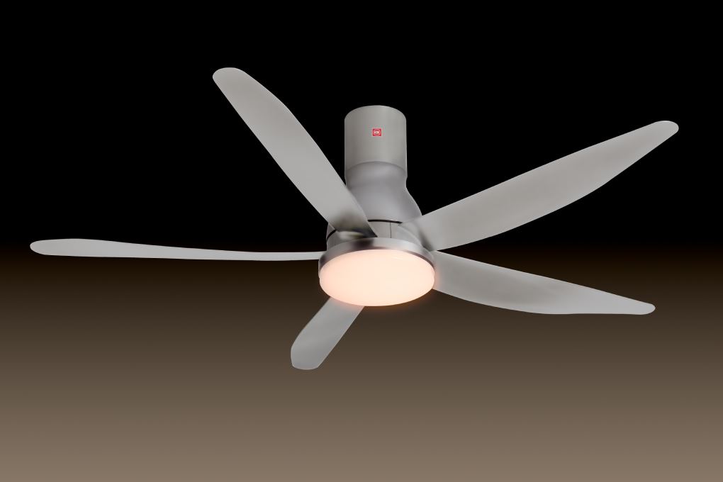 Quạt trần KDK 5 cánh U60FWS(SIL) 59W Màu Bạc
