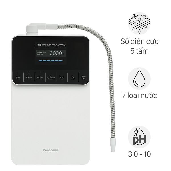 Máy lọc nước điện giải ion kiềm Panasonic TK-AS700