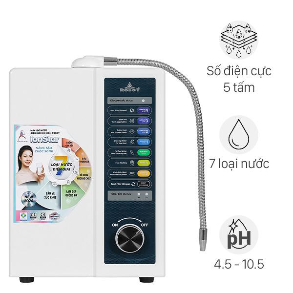 Máy Lọc Nước ROBOT IonStar 5X 5 Tấm Điện Cực