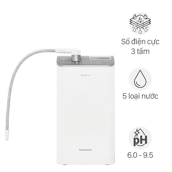 Máy lọc nước điện giải ion kiềm Panasonic TK-AS500-ZVN 3 tấm điện cực