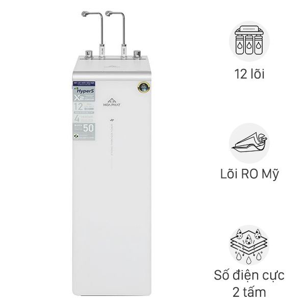 Máy lọc nước RO nóng nguội lạnh Hydrogen ion kiềm Hòa Phát HPA885