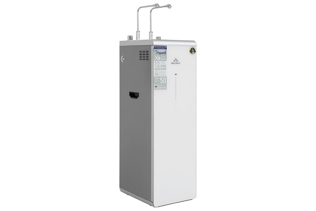Máy lọc nước RO nóng nguội lạnh Hydrogen ion kiềm Hòa Phát HPA885 12 lõi Màu Trắng
