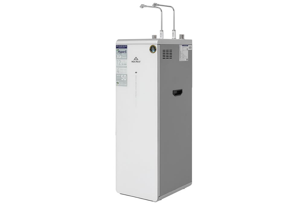 Máy lọc nước RO nóng nguội lạnh Hydrogen ion kiềm Hòa Phát HPA885 12 lõi Màu Trắng