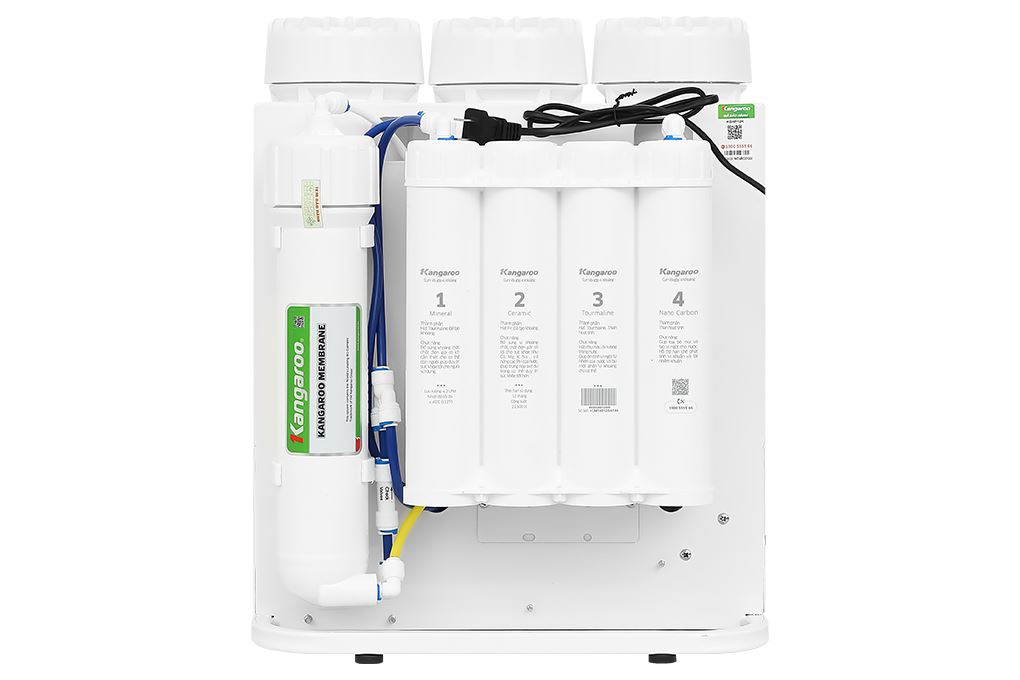 Máy lọc nước RO Hydrogen Kangaroo KGHP12K 12 lõi Màu Trắng