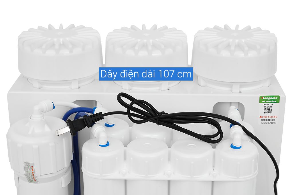Máy lọc nước RO Hydrogen Kangaroo KGHP12K 12 lõi Màu Trắng