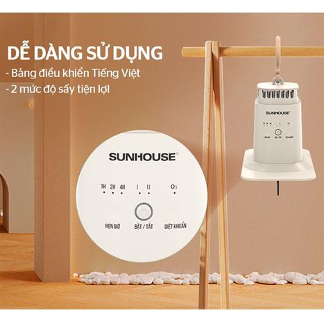 Tủ sấy quần áo Sunhouse 5 kg SHD2704