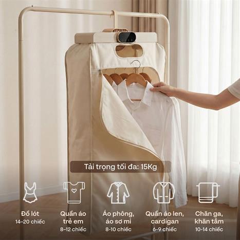Tủ sấy quần áo FUJIHOME 15 kg FCD16 Màu Hồng