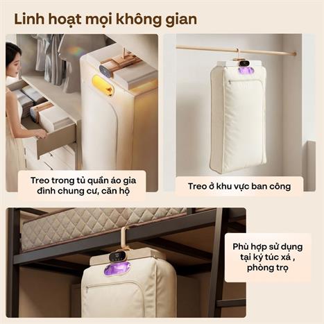 Tủ sấy quần áo FUJIHOME 15 kg FCD16 Màu Hồng