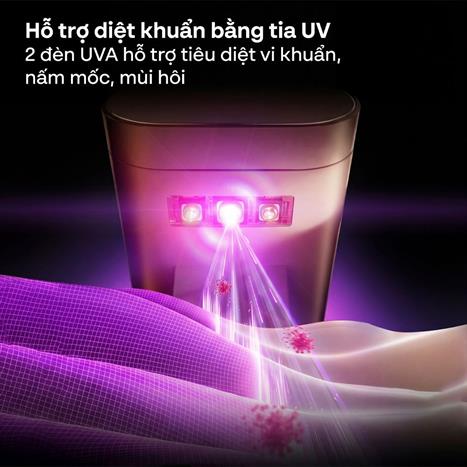 Tủ sấy quần áo FUJIHOME 15 kg FCD16 Màu Hồng