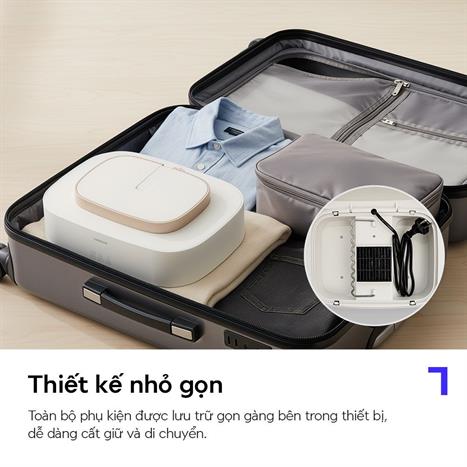 Tủ sấy quần áo gấp gọn Lock&Lock END112IVY Màu Kem