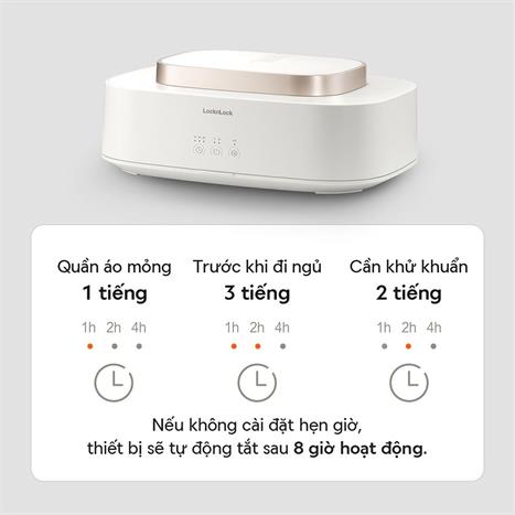 Tủ sấy quần áo gấp gọn Lock&Lock END112IVY Màu Kem