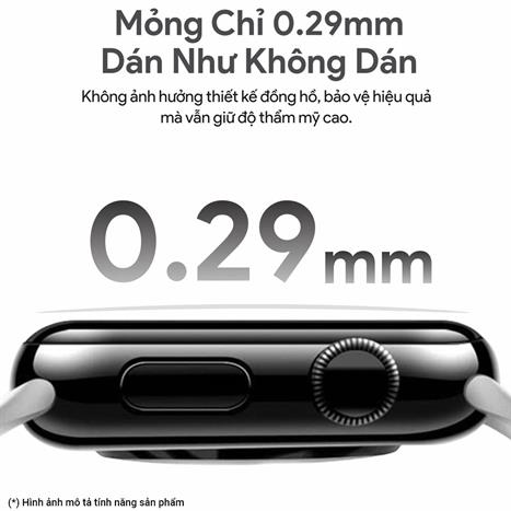 Miếng dán kính cường lực Apple Watch 40/41mm DEKEY Màu Trắng