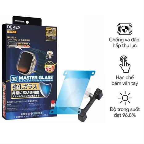 Miếng dán cường lực Apple Watch 44/45mm DEKEY Màu Trắng