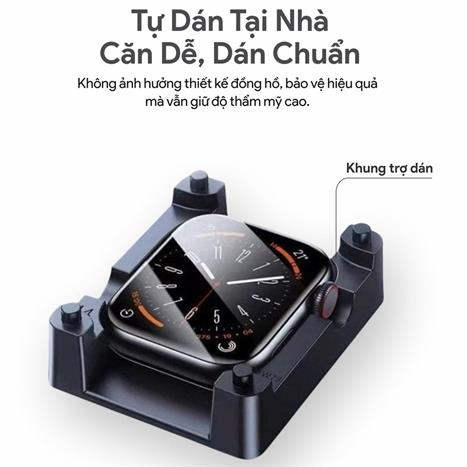 Miếng dán cường lực Apple Watch 44/45mm DEKEY Màu Trắng