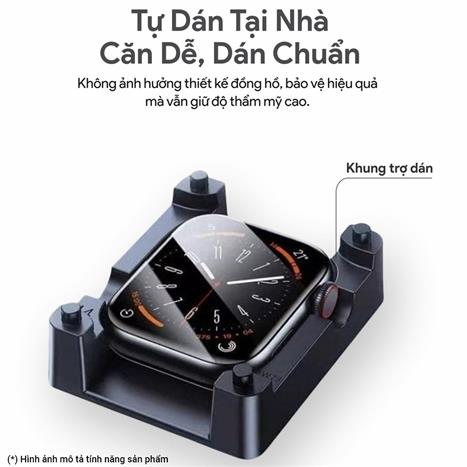 Miếng dán cường lực Apple Watch 44/45mm DEKEY Màu Trắng
