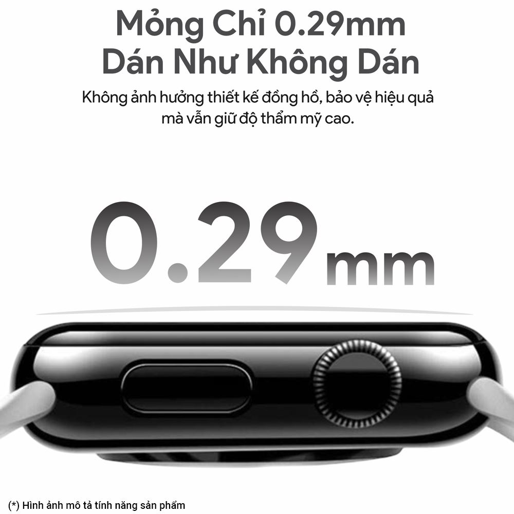 Miếng dán cường lực Apple Watch 42mm DEKEY Màu Trắng