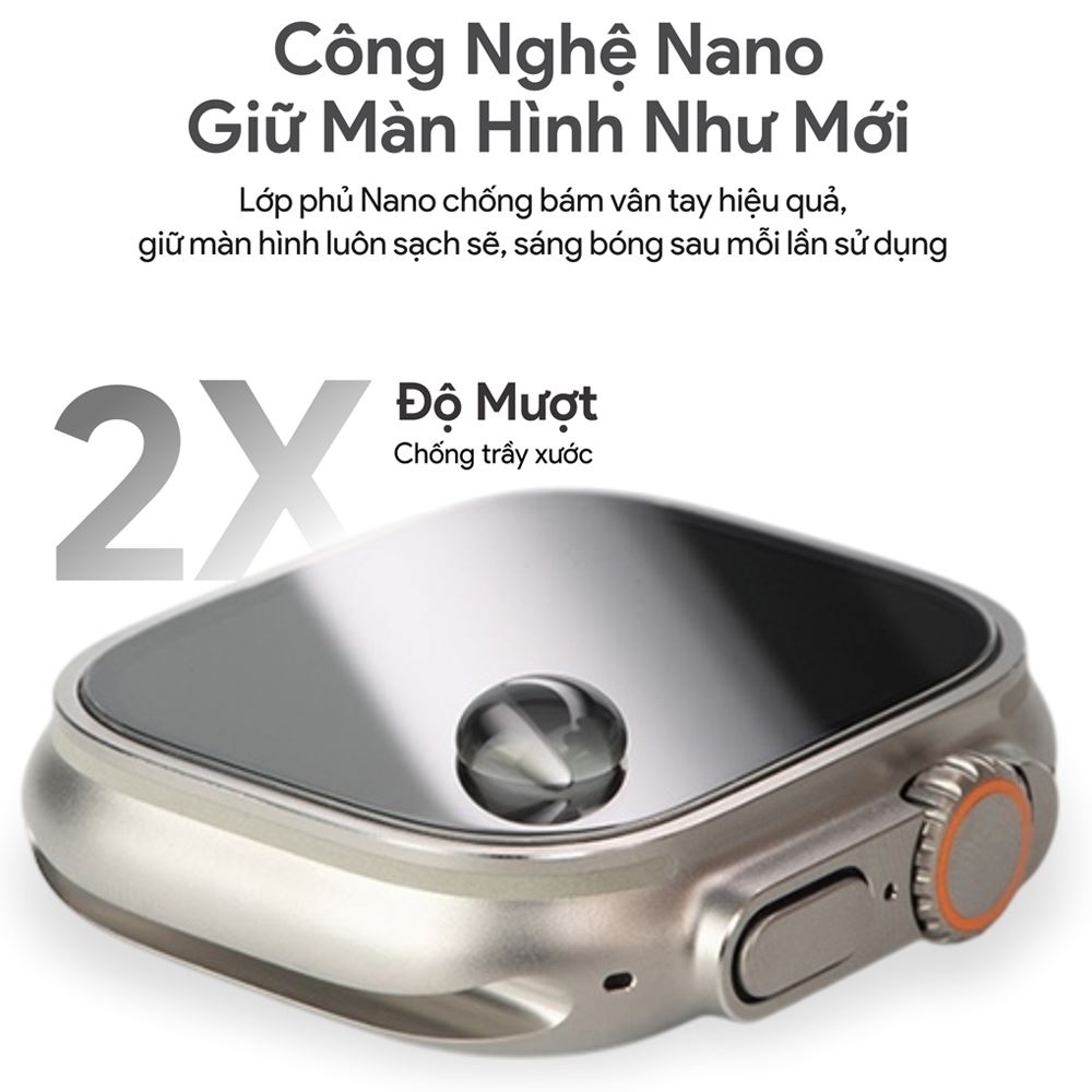 Miếng dán cường lực Apple Watch 49mm DEKEY - 3