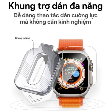 Miếng dán cường lực Apple Watch 49mm DEKEY Màu Trắng