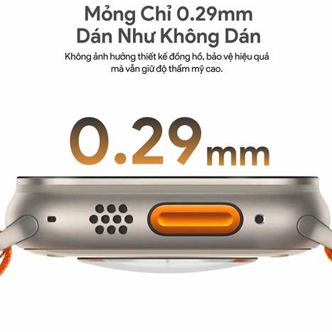 Miếng dán cường lực Apple Watch 49mm DEKEY Màu Trắng