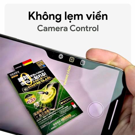 Miếng dán kính cường lực iPhone X/XS/11 Pro DEKEY 3D Sentery Màu Trắng