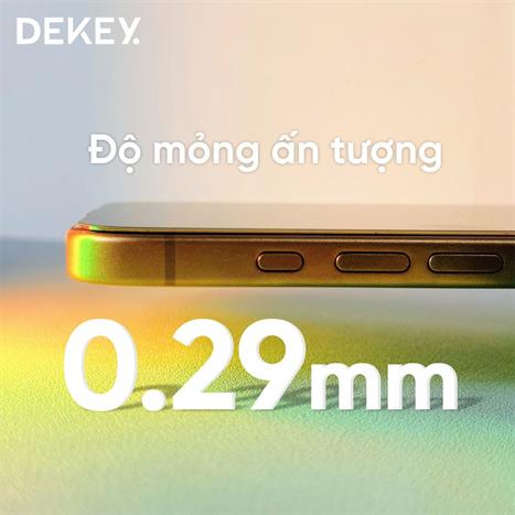 Miếng dán kính cường lực iPhone X/XS/11 Pro DEKEY 3D Sentery Màu Trắng