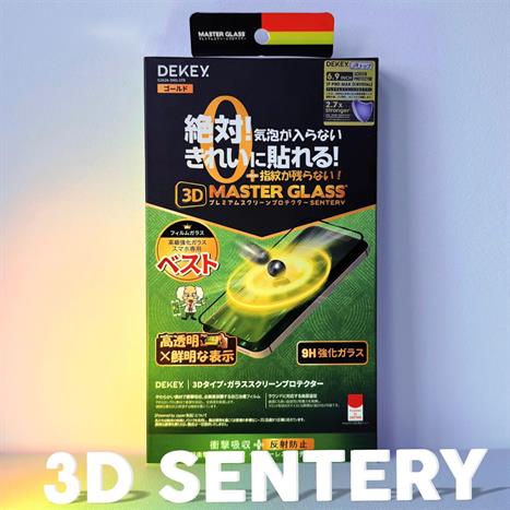 Miếng dán kính cường lực iPhone 12/12Pro DEKEY 3D Sentery Màu Trắng