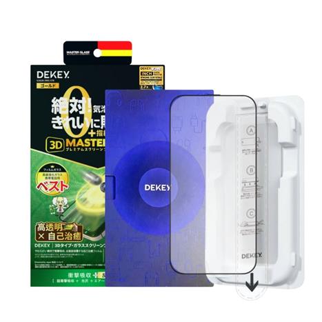 Miếng dán kính cường lực iPhone 15 Pro DEKEY 3D Sentery Màu Trắng