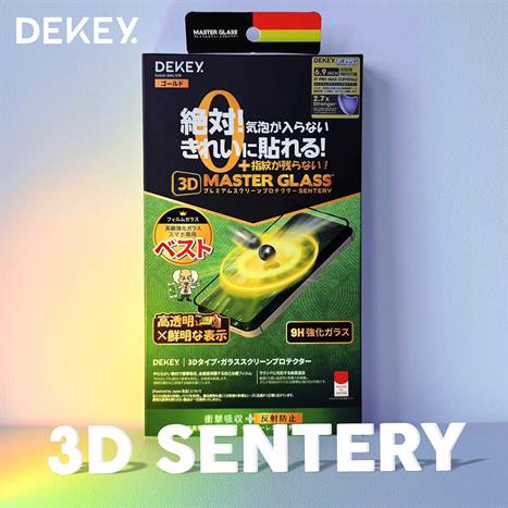 Miếng dán kính cường lực chống nhìn trộm iPhone 17 Pro Max DEKEY 3D Sentery Màu Trắng