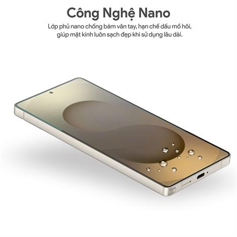 Miếng dán kính cường lực Samsung S25 Ultra DEKEY 3D Sentery Màu Trắng