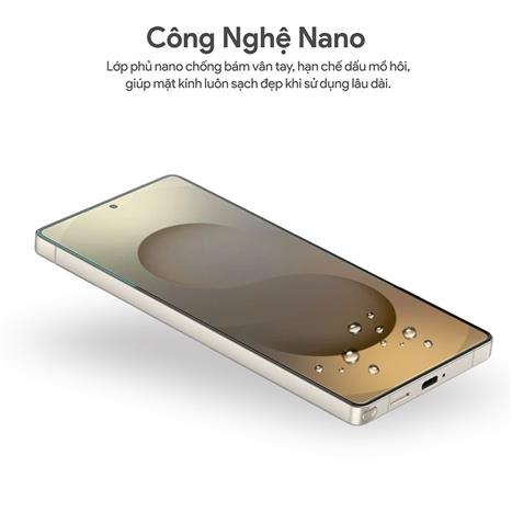 Miếng dán kính cường lực Samsung S25 Plus DEKEY 3D Sentery Màu Trắng