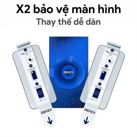Miếng dán kính cường lực iPhone X/XS/11 Pro DEKEY 3D Quintessence Màu Trắng