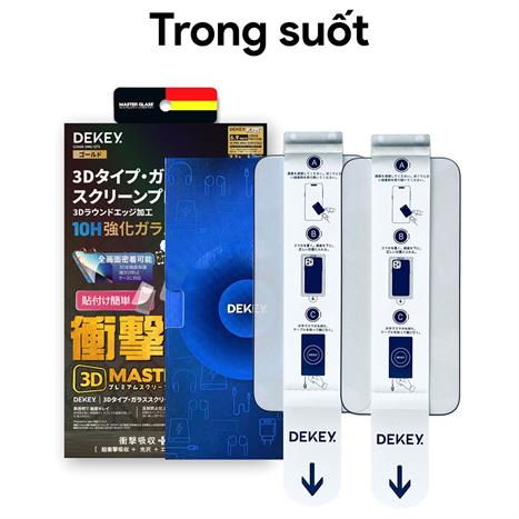 Miếng dán kính cường lực iPhone XR/11 DEKEY 3D Quintessence Màu Trắng