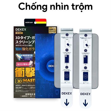 Miếng dán kính cường lực iPhone XR/11 DEKEY 3D Quintessence Màu Trắng