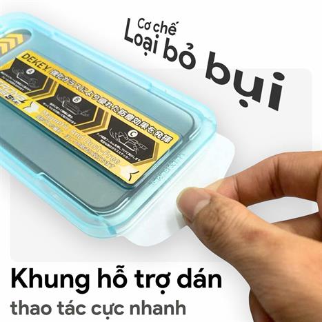 Miếng dán kính cường lực iPhone 12/12 Pro DEKEY 3D Quintessence Màu Trắng