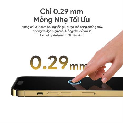 Miếng dán kính cường lực iPhone 15/16 DEKEY 3D Quintessence Màu Trắng