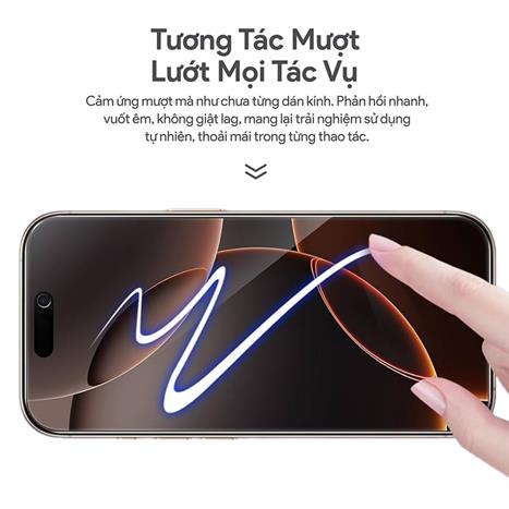 Miếng dán kính cường lực chống nhìn trộm iPhone 15/16 DEKEY 3D Quintessence Màu Trắng